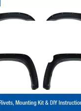 Tyger Auto Bolt-Riveted Style Fender Flares Toyota Tundra 2007-2013                                     - TG-FF8T4398 - Image 2