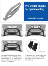 Tyger Auto Textured Black Front Bumper Guard Ram 2500 | 3500 2010-2018                                     - TG-GD6D60108 - Image 2