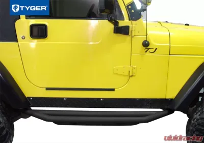Tyger Auto Textured Black Side Step Armor Fit Jeep Wrangler YJ|TJ 1987-2006 - TG-JA2J2231B