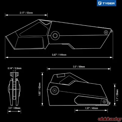 Tyger Auto K7 EDC Black Folding Pocket Knife - TG-KF9C2898