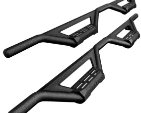 Tyger Auto Textured Black Drop Step Bars Chevrolet Silverado | GMC Sierra 1500|2500|3500 Crew Cab 2019-2021