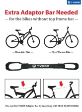 Tyger Auto Trunk Mounted 3-Bike Carrier Rack                                     - TG-RK3B203S - Image 6