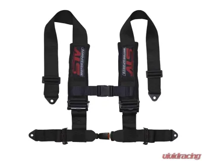 STV Motorsports 2-Inch 4-Point Auto-Style Harness - 4-point-2-black-auto