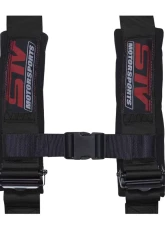STV Motorsports 2-Inch 4-Point Auto-Style Harness                                     - 4-point-2-black-auto - Image 2