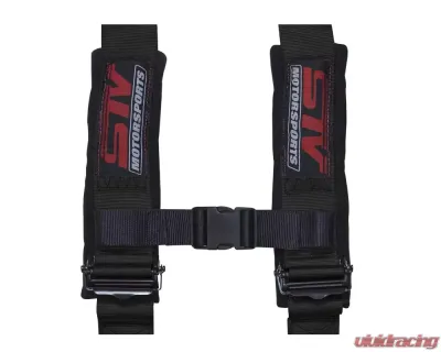 STV Motorsports 2-Inch 4-Point Auto-Style Harness - 4-point-2-black-auto