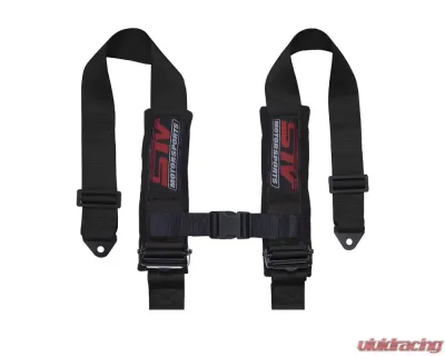STV Motorsports 2-Inch 4-Point Auto-Style Harness - 4-point-2-black-auto
