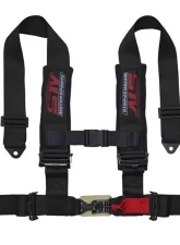 STV Motorsports 4-Point Sewn-In Type Racing Harness                                     - 4-point-2-black-sewn-in - Image 4