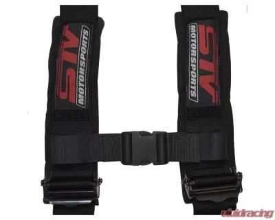 STV Motorsports 4-Point Sewn-In Type Racing Harness - 4-point-2-black-sewn-in