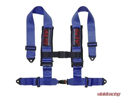 STV Motorsports 2-Inch 4-Point Auto-Style Harness - 4-point-2-blue-auto