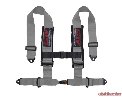 STV Motorsports 2-Inch 4-Point Auto-Style Harness - 4-point-2-gray-auto