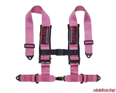 STV Motorsports 2-Inch 4-Point Auto-Style Harness - 4-point-2-pink-auto