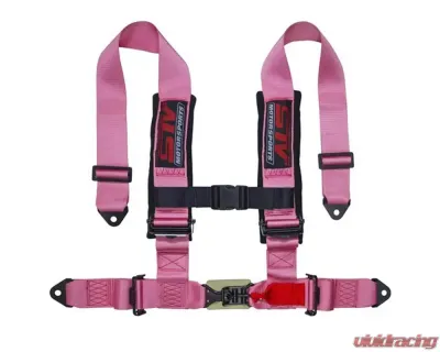 STV Motorsports 4-Point Sewn-In Type Racing Harness - 4-point-2-pink-sewn-in