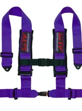 STV Motorsports 2-Inch 4-Point Auto-Style Harness                                     - 4-point-2-purple-auto - Image 4