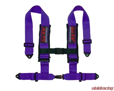 STV Motorsports 2-Inch 4-Point Auto-Style Harness - 4-point-2-purple-auto
