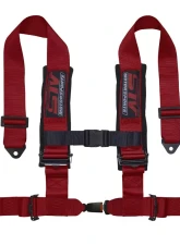 STV Motorsports 2-Inch 4-Point Auto-Style Harness                                     - 4-point-2-red-auto - Image 4