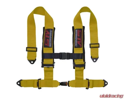 STV Motorsports 2-Inch 4-Point Auto-Style Harness - 4-point-2-yellow-auto