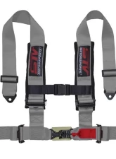 STV Motorsports 4-Point Sewn-In Type Racing Harness                                     - 4-point-3-gray-sewn-in - Image 4