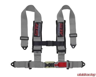 STV Motorsports 4-Point Sewn-In Type Racing Harness - 4-point-3-gray-sewn-in