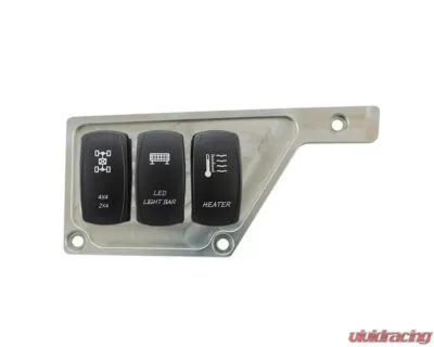 STV Motorsports 3 Switch Upper Left Side Dash Panel Polaris RZR XP | XP4 1000 - S1KSIDEALU