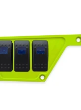 STV Motorsports 3 Switch Upper Left Side Dash Panel Polaris RZR XP | XP4 1000                                     - S1KSIDELIME - Image 4
