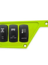 STV Motorsports 3 Switch Upper Left Side Dash Panel Polaris RZR XP | XP4 1000                                     - S1KSIDELIME - Image 5