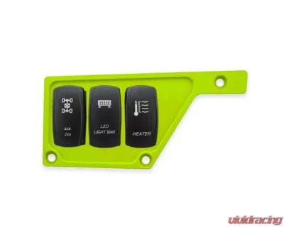 STV Motorsports 3 Switch Upper Left Side Dash Panel Polaris RZR XP | XP4 1000 - S1KSIDELIME