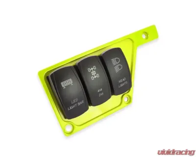 STV Motorsports 3 Switch Upper Left Side Dash Panel Polaris RZR XP | XP4 1000 - S1KSIDELIME