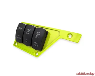 STV Motorsports 3 Switch Upper Left Side Dash Panel Polaris RZR XP | XP4 1000 - S1KSIDELIME