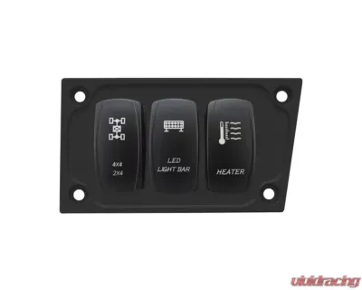 STV Motorsports 3 Switch Lower Left Side Dash Panel Polaris RZR XP | XP4 1000 - SDP3B