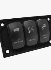 STV Motorsports 3 Switch Lower Left Side Dash Panel Polaris RZR XP | XP4 1000                                     - SDP3B - Image 5