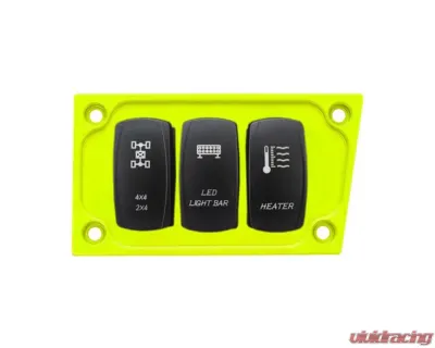 STV Motorsports 3 Switch Lower Left Side Dash Panel Polaris RZR XP | XP4 1000 - SDP3LIME