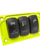 STV Motorsports 3 Switch Lower Left Side Dash Panel Polaris RZR XP | XP4 1000                                     - SDP3LIME - Image 4