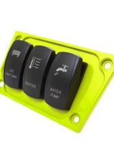 STV Motorsports 3 Switch Lower Left Side Dash Panel Polaris RZR XP | XP4 1000                                     - SDP3LIME - Image 5