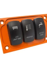 STV Motorsports 3 Switch Lower Left Side Dash Panel Polaris RZR XP | XP4 1000                                     - SDP3O - Image 6
