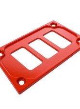 STV Motorsports 3 Switch Lower Left Side Dash Panel Polaris RZR XP | XP4 1000                                     - SDP3RED - Image 4