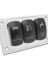 STV Motorsports 3 Switch Lower Left Side Dash Panel Polaris RZR XP | XP4 1000                                     - SDP3W - Image 3
