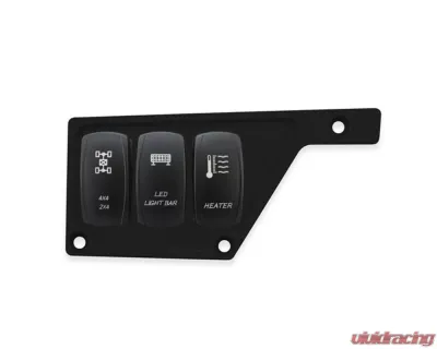 STV Motorsports 3 Switch Upper Left Side Dash Panel Polaris RZR XP | XP4 1000 - SDPUP3BLK