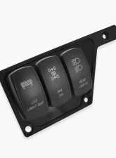STV Motorsports 3 Switch Upper Left Side Dash Panel Polaris RZR XP | XP4 1000                                     - SDPUP3BLK - Image 5
