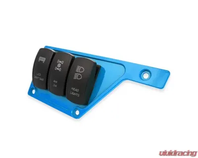 STV Motorsports 3 Switch Upper Left Side Dash Panel Polaris RZR XP | XP4 1000 - SDPUP3BLUE