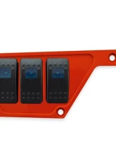 STV Motorsports 3 Switch Upper Left Side Dash Panel Polaris RZR XP | XP4 1000                                     - SDPUP3RED - Image 6