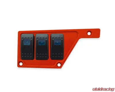 STV Motorsports 3 Switch Upper Left Side Dash Panel Polaris RZR XP | XP4 1000 - SDPUP3RED