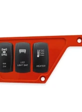 STV Motorsports 3 Switch Upper Left Side Dash Panel Polaris RZR XP | XP4 1000                                     - SDPUP3RED - Image 7