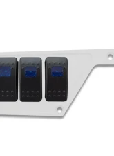 STV Motorsports 3 Switch Upper Left Side Dash Panel Polaris RZR XP | XP4 1000                                     - SDPUP3WHITE - Image 4