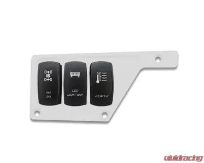 STV Motorsports 3 Switch Upper Left Side Dash Panel Polaris RZR XP | XP4 1000 - SDPUP3WHITE