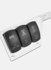 STV Motorsports 3 Switch Upper Left Side Dash Panel Polaris RZR XP | XP4 1000                                     - SDPUP3WHITE - Image 6