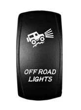 STV Motorsports Off-Road Lights Laser Rocker Switch                                     - SLR1001W - Image 3
