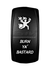 STV Motorsports Burn Ya Bastard Laser Rocker Switch                                     - SLR1016W - Image 3