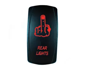 STV Motorsports Rear Lights Middle Finger Laser Rocker Switch