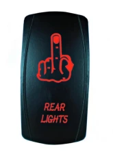STV Motorsports Rear Lights Middle Finger Laser Rocker Switch                                     - SLR1017-1 - Image 3