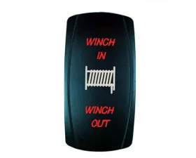 STV Motorsports Momentary Winch In/Out Laser Rocker Switch